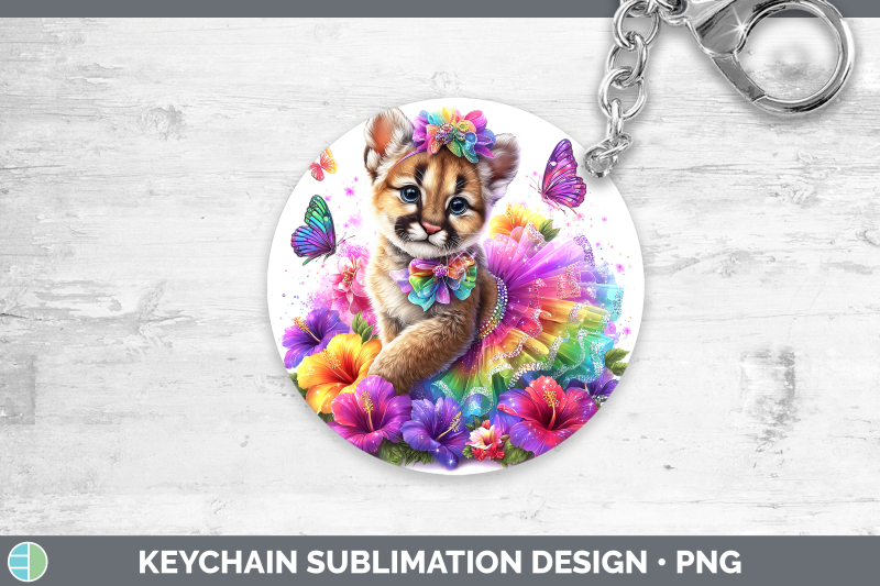 puma-concolor-keychain-wild-cats-rainbow-summer-sublimation
