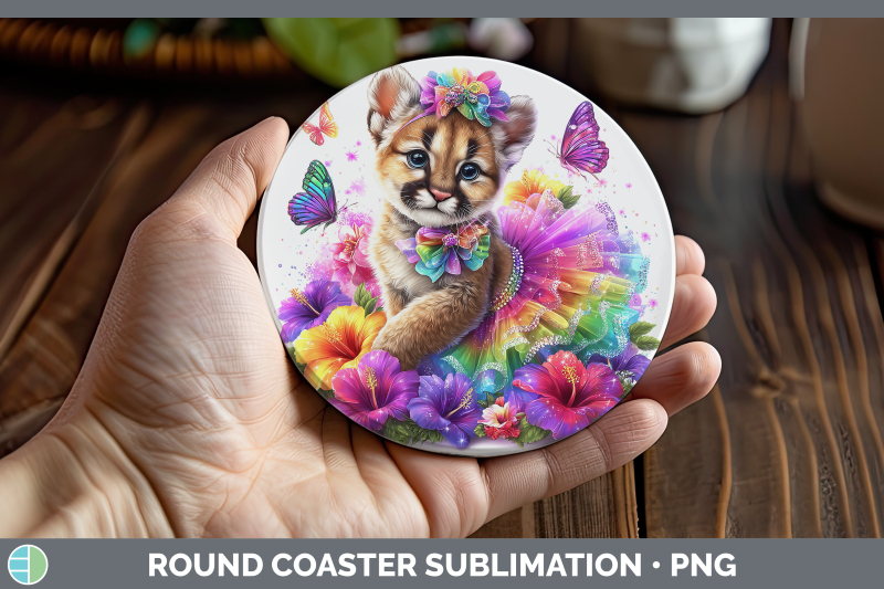puma-concolor-round-coaster-wild-cats-rainbow-summer-sublima