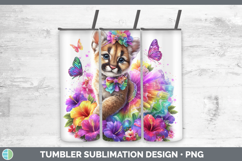 puma-concolor-tumbler-wild-cats-rainbow-summer-sublimation-2