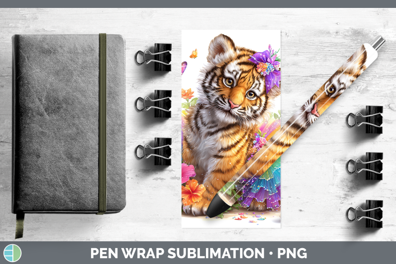 tiger-pen-wrap-wild-cats-rainbow-summer-sublimation-pen-desi