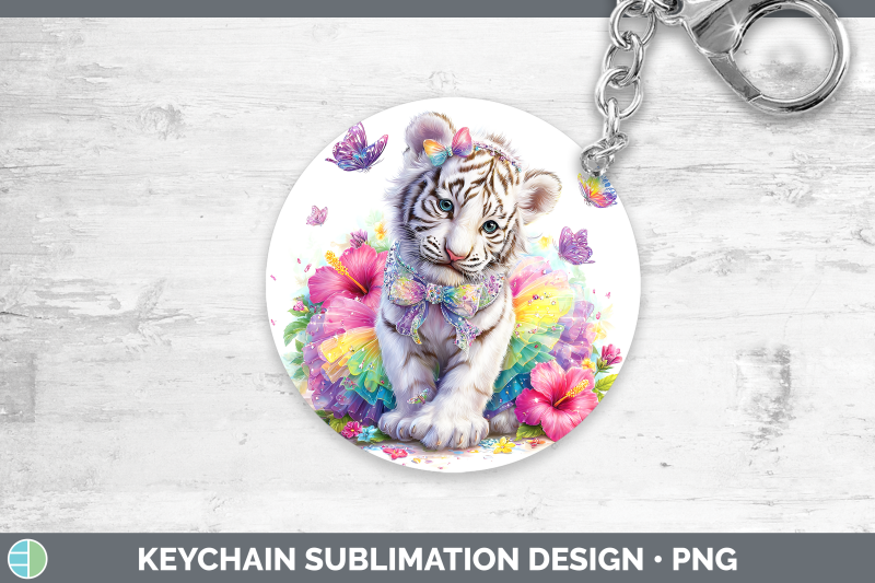 white-tiger-keychain-wild-cats-rainbow-summer-sublimation-ke