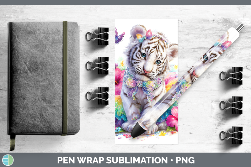 white-tiger-pen-wrap-wild-cats-rainbow-summer-sublimation-pe