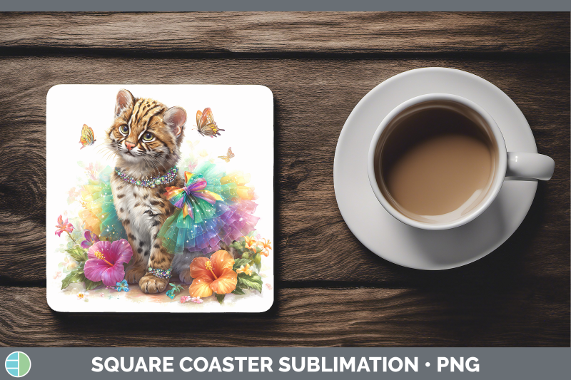 fishing-cat-square-coaster-wild-cats-rainbow-summer-sublimat