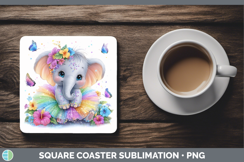 elephant-square-coaster-safari-rainbow-summer-sublimation-dr