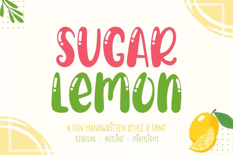 sugar-lemon-font