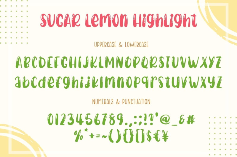 sugar-lemon-font