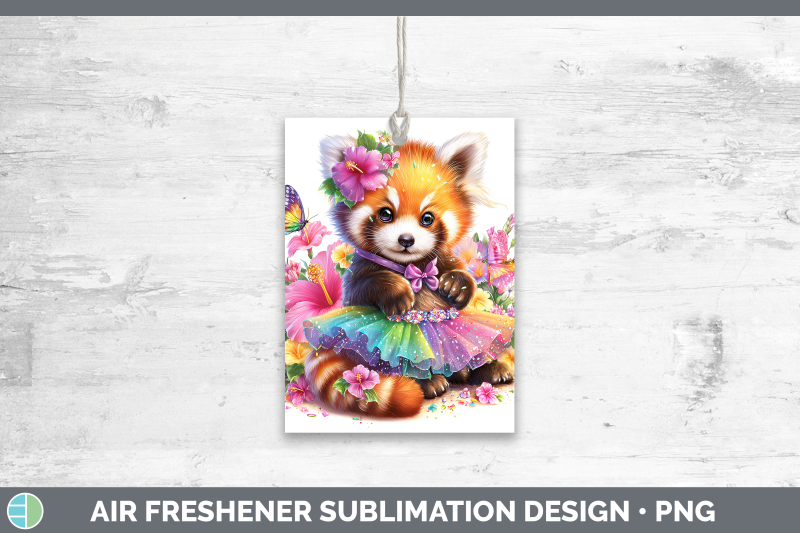 red-panda-air-freshener-safari-rainbow-summer-sublimation-ca