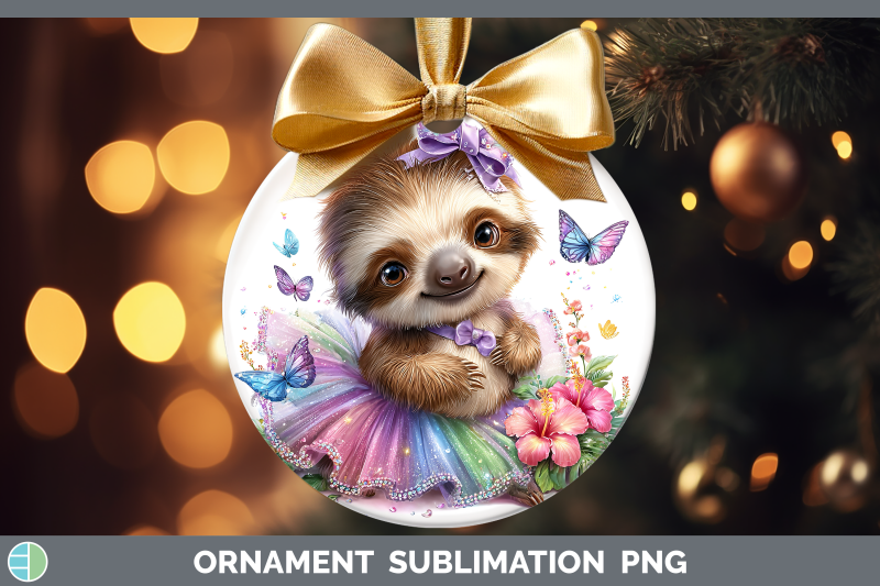 sloth-ornament-safari-rainbow-summer-sublimation-bauble-desi