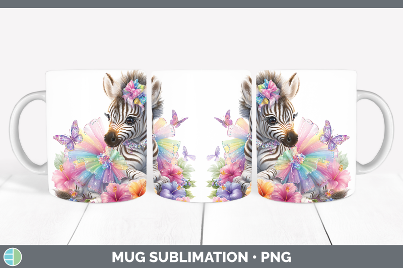 zebra-mug-wrap-safari-rainbow-summer-sublimation-coffee-cup