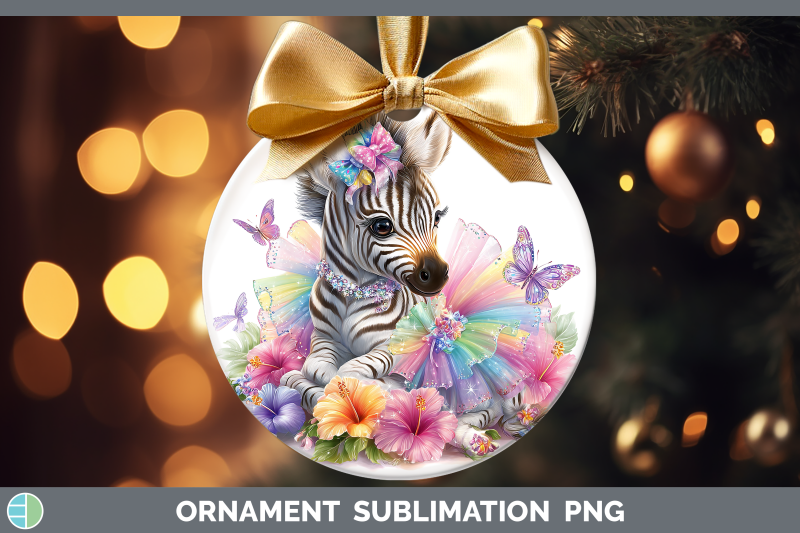 zebra-ornament-safari-rainbow-summer-sublimation-bauble-desi