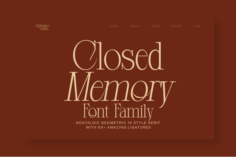 closed-memory-a-nostalgic-geometric-serif
