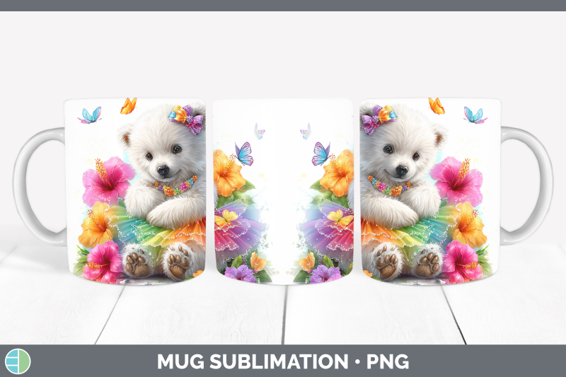 polar-bear-mug-wrap-safari-rainbow-summer-sublimation-coffee