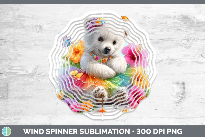 polar-bear-wind-spinner-safari-rainbow-summer-sublimation-sp