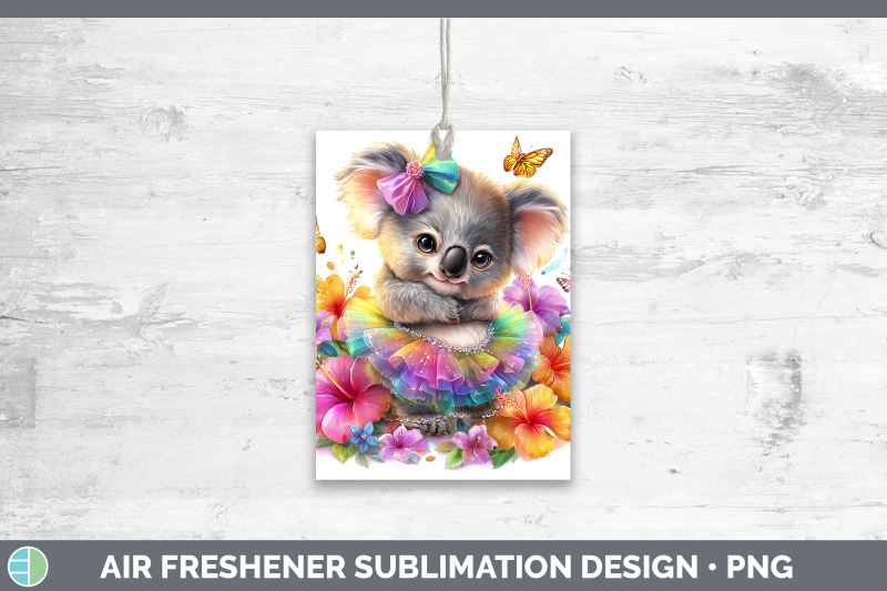 koala-air-freshener-safari-rainbow-summer-sublimation-car-sc