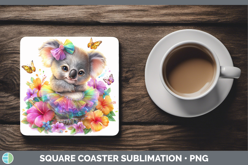 koala-square-coaster-safari-rainbow-summer-sublimation-drink