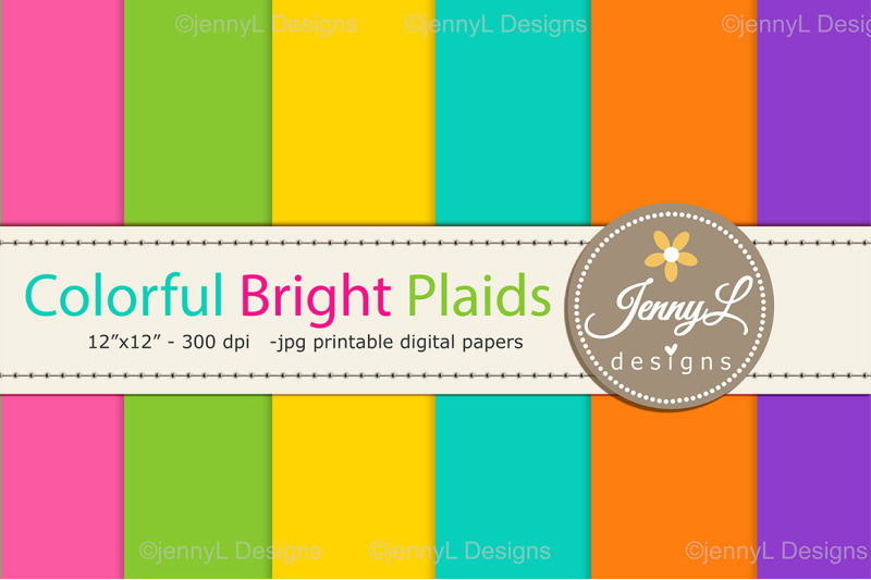colorful-bright-plaids-digital-papers