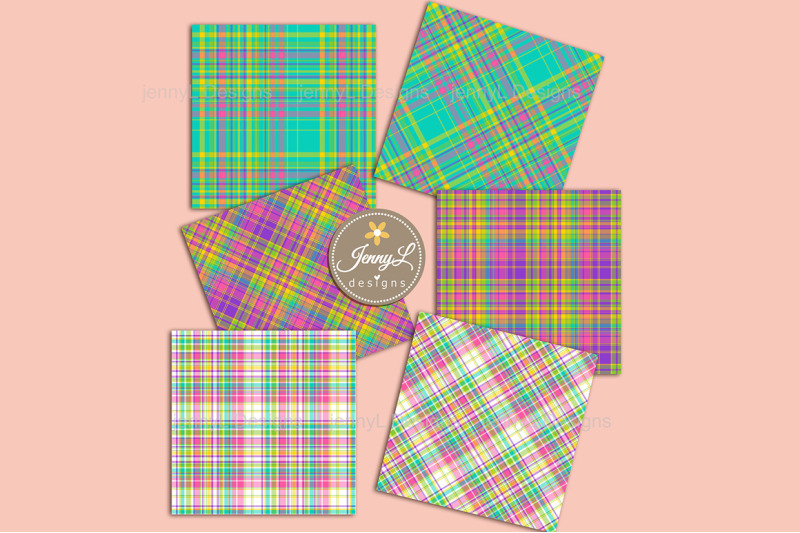 colorful-bright-plaids-digital-papers