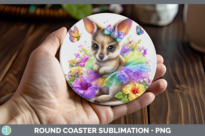kangaroo-round-coaster-safari-rainbow-summer-sublimation-coa