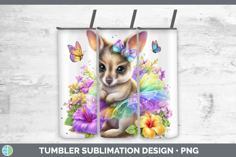 kangaroo-tumbler-safari-rainbow-summer-sublimation-20-oz-ski