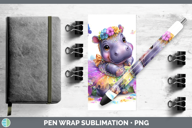hippo-pen-wrap-safari-rainbow-summer-sublimation-pen-designs