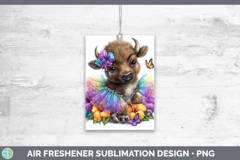 buffalo-air-freshener-safari-rainbow-summer-sublimation-car
