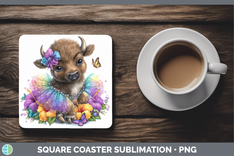 buffalo-square-coaster-safari-rainbow-summer-sublimation-dri