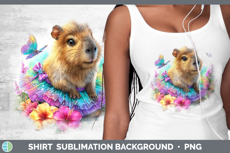 capybara-shirt-safari-rainbow-summer-sublimation-background