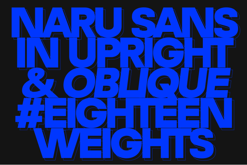 naru-sans-a-geometric-sans-family