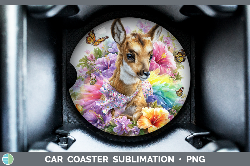 antelope-car-coaster-safari-rainbow-summer-sublimation-drink