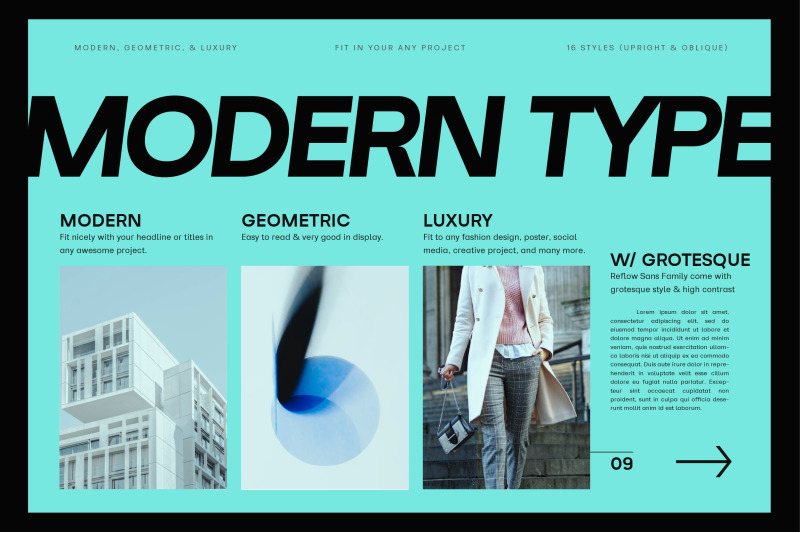 reflow-sans-a-geometric-sans-family