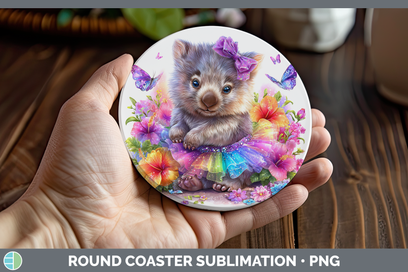 wombat-round-coaster-safari-rainbow-summer-sublimation-coast