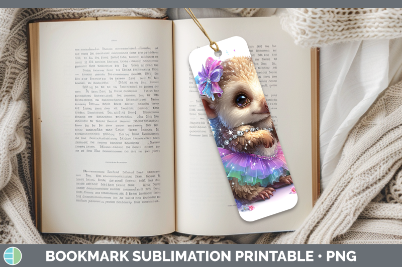 pangolin-bookmark-safari-rainbow-summer-sublimation-printabl