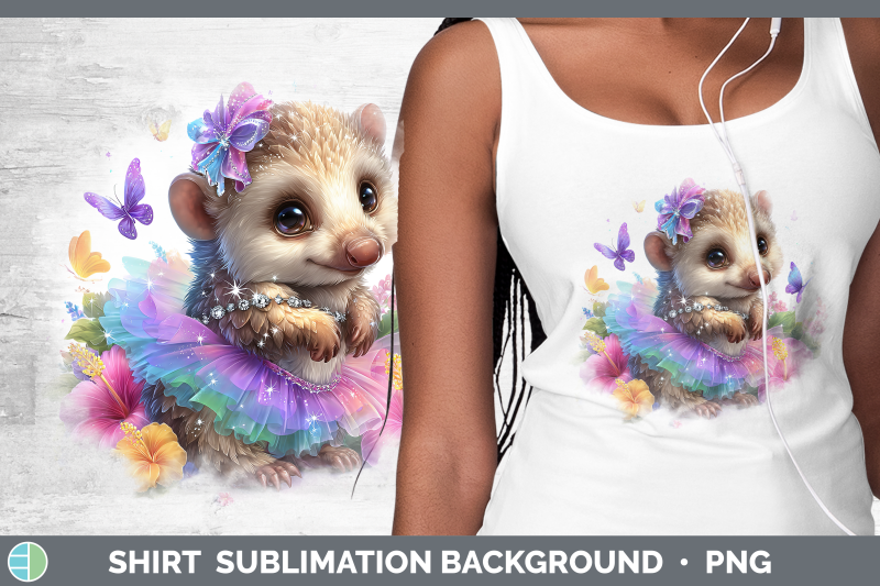pangolin-shirt-safari-rainbow-summer-sublimation-background