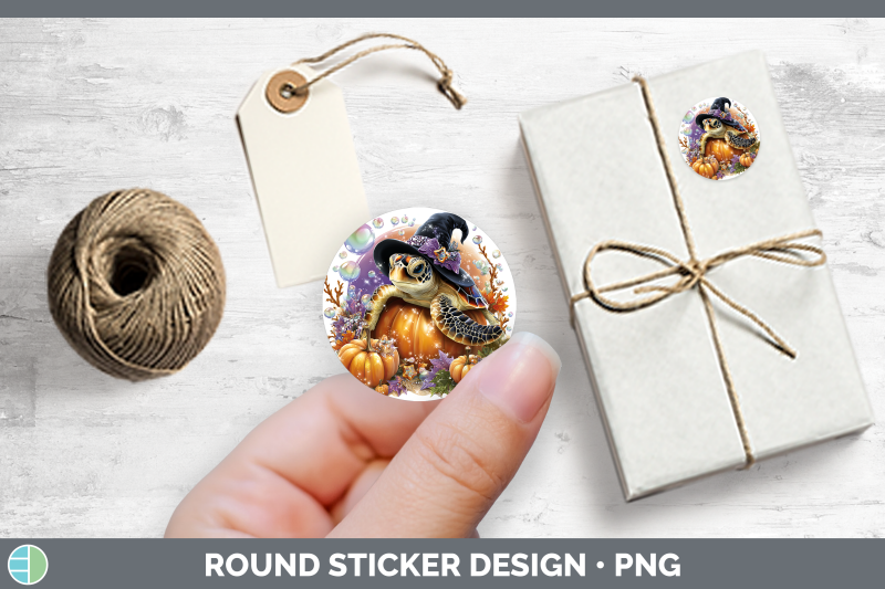 sea-halloween-sea-turtle-stickers-round-labels-designs