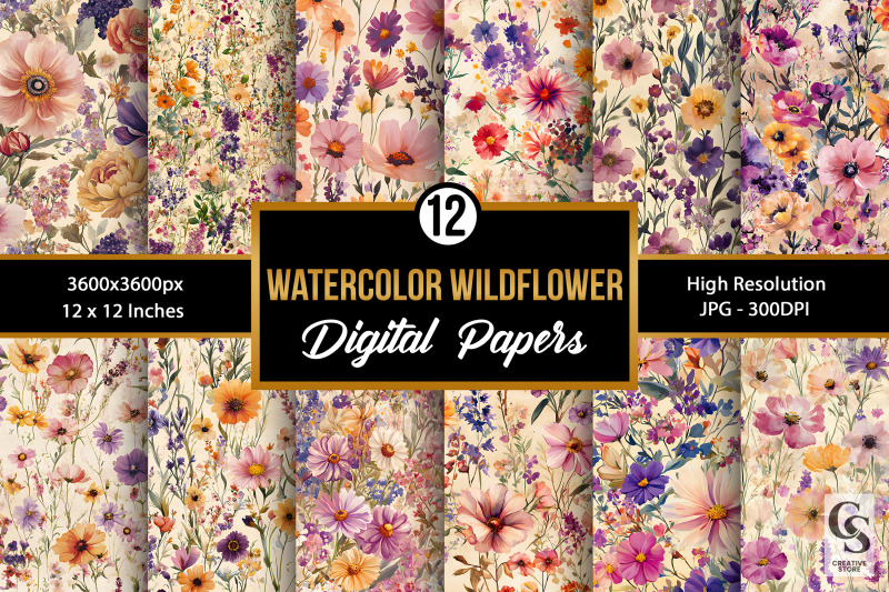 watercolor-wildflowers-seamless-patternd