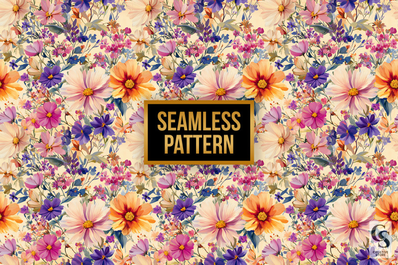 watercolor-wildflowers-seamless-patternd