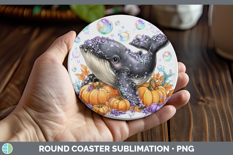 whale-round-coaster-sea-halloween-sublimation-coaster-design