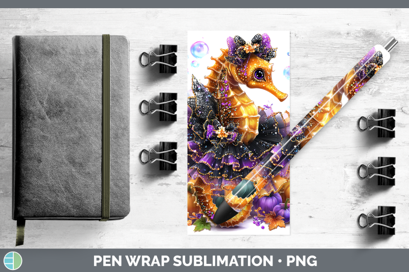 seahorse-pen-wrap-sea-halloween-sublimation-pen-designs