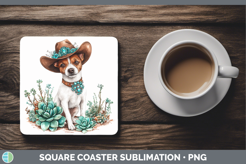 01-fox-terrier-square-coaster-western-cowboy-dogs-sublimati