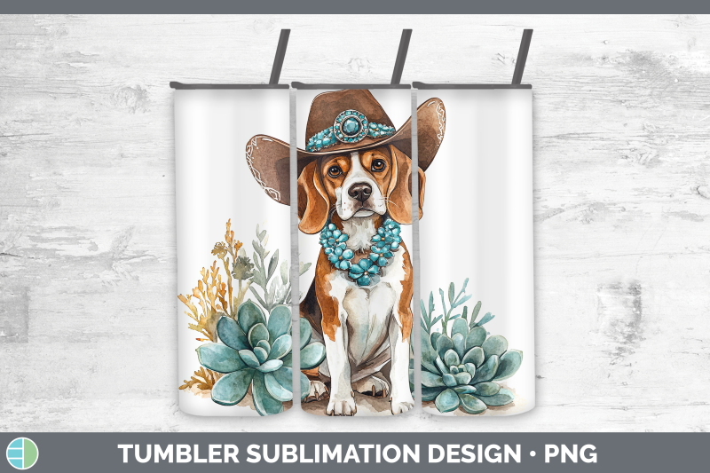 03-beagle-tumbler-western-cowboy-dogs-sublimation-20-oz-ski