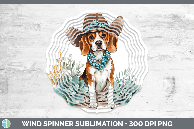 03-beagle-wind-spinner-western-cowboy-dogs-sublimation-spin
