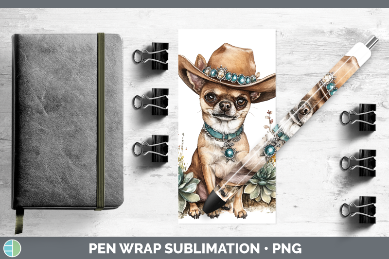 05-chihuahua-pen-wrap-western-cowboy-dogs-sublimation-pen-d
