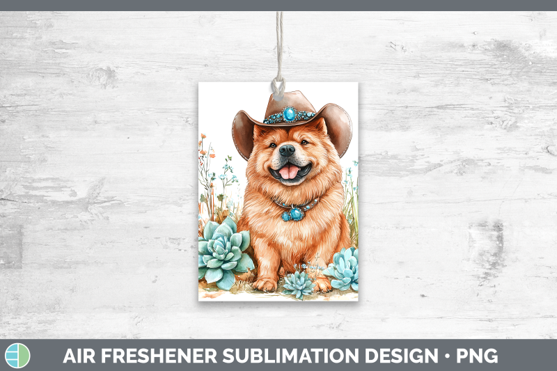 06-chow-chow-air-freshener-western-cowboy-dogs-sublimation