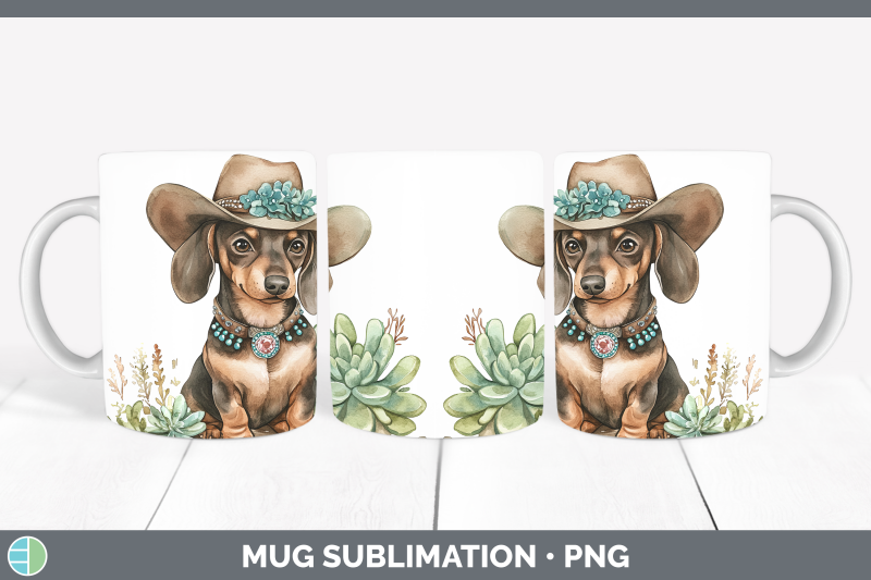 07-dachshund-mug-wrap-western-cowboy-dogs-sublimation-coffe