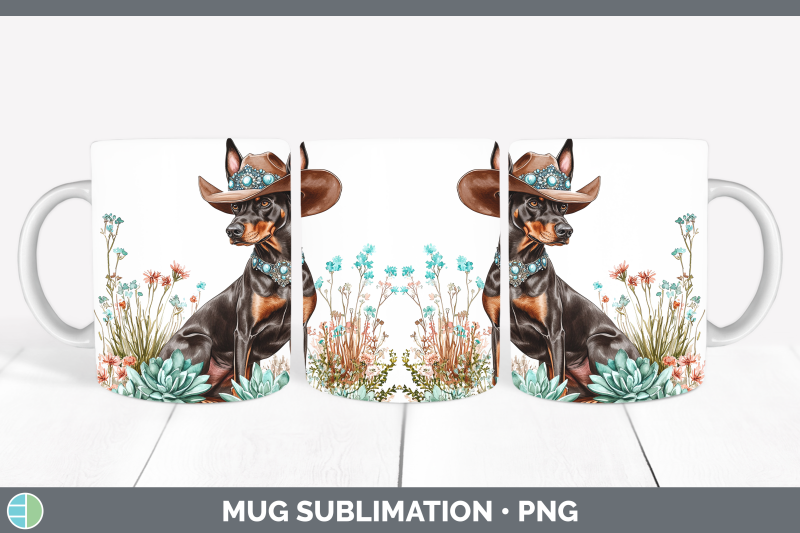 08-doberman-pinscher-mug-wrap-western-cowboy-dogs-sublimati
