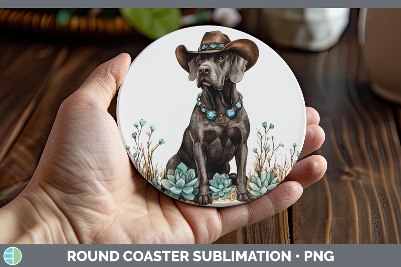 10-great-dane-round-coaster-western-cowboy-dogs-sublimation