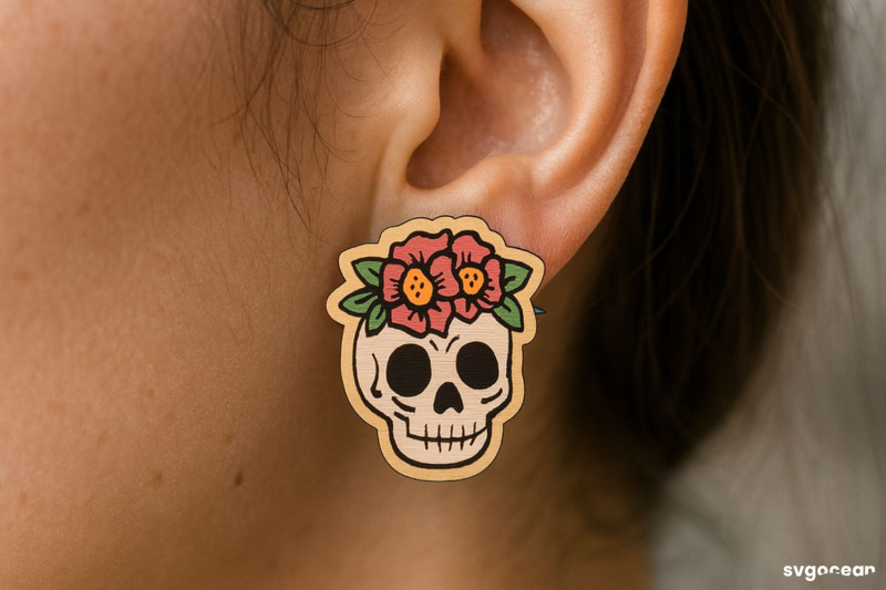 halloween-stud-earrings-laser-cut
