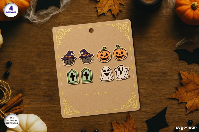 halloween-stud-earrings-laser-cut