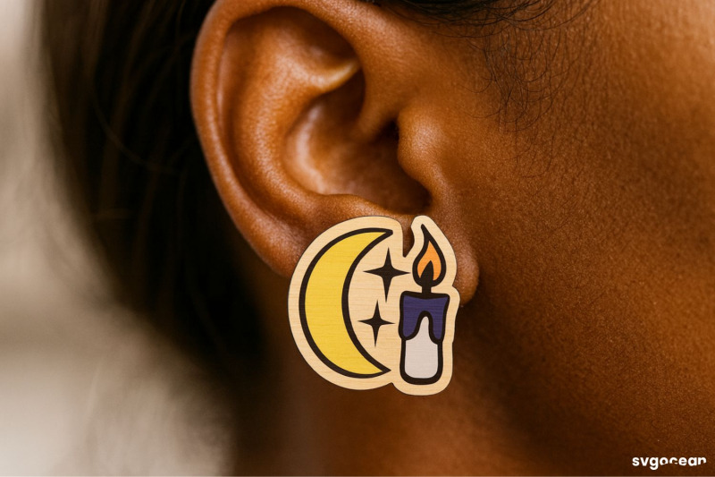 halloween-stud-earrings-laser-cut