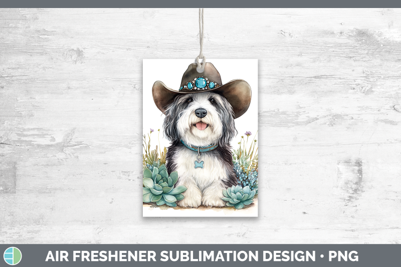 old-english-sheepdog-air-freshener-western-cowboy-dogs-subli